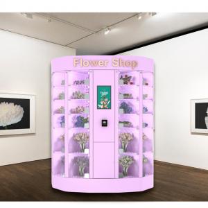 China Sustainable Flower Vending Locker Machine Solution 240V Powder Coating supplier