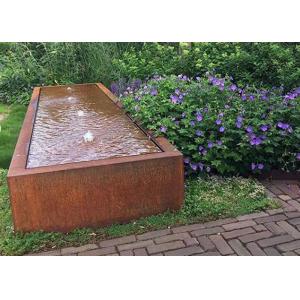 Corten Steel Garden Fountain Water Feature For Outdoor Decor