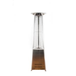 China Adjustable Thermostat Stainless Steel Pyramid Flame Propane Gas Patio Heater 12kW supplier