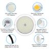 China Color Changing Swimming Pool Lights ABS PC RGB Emtting 12V Input Warm White Surface Mounted wholesale