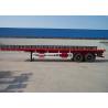 30T Capacity 40ft 2 axles ISO Semi FlatBed Container Truck Trailer