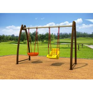 No Paint Stripping Baby Swing Sets Outdoor Play Swing Set With Cradle KP-G008