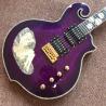 New Design CUSTOM purple electric guitar , with shell beautiful woman on body ,