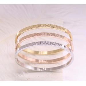 18k Gold Plated Laser Engraved Bracelet Custom Jewelry Ladies Bangle Bracelet