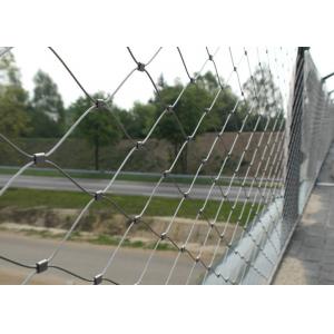 China Bridge Railings And Balustrade Stainless Steel Ferrule Rope Mesh 60x60mm supplier