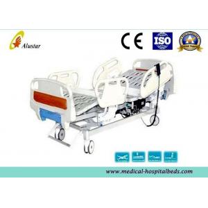 Professional Steel Punching Hospital Electric ICU Bed With ABS Foldable Guardrails (ALS-E508)