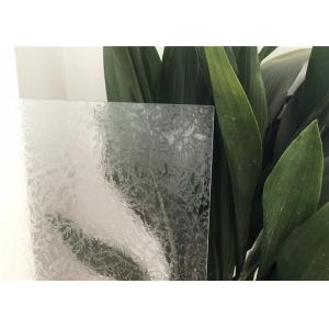 China Glue Chip Glass Patterns For Bathroom Windows Ultra Clear / Colored supplier