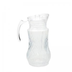 China OEM 1550ML Glass Water Carafe Crystal Glass Tea Pitcher With Lid PP supplier