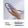 China 6-in-1USB C to USB Hub 4K@60Hz Adapter with 3 USB 3.0 Ports SD/TF Card Reader Multiport Dongle Type C Adapter wholesale