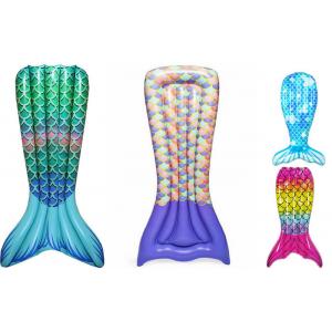 Super Durable Inflatable Mermaid Tail , Mermaid Inflatable Pool Floats Convenient