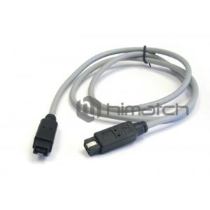 High Performance IEEE 1394 Cable 9 Pin To 9 Pin Flexible Beige Cable Without Locking