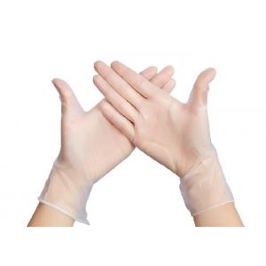 Clear PVC Work Gloves , Protective Powder Free Disposable PVC Gloves