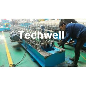 China Hat Channel Cold Roll Forming Machine With Hydraulic Cutting Type & PLC Frequency Control supplier
