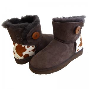 Classical Women Sheepskin Winter Boots Double Face Fur Anti - Slip