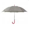 Windproof 23" Polyester 190T Straight Umbrella With Wooden Handle