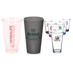 Party Plastic Beer Glasses Pilsner Mugs Biodegradable OEM ODM