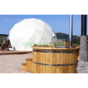 China 8mGlamping Dome Tent House Resort Tent Big Transparent Window With Flooring supplier