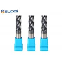 China Solid Carbide Rough Cut End Mill CNC Working 35 Degree Helix Angle For Cast Iron on sale