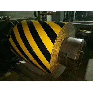 China Corrosion Resistant Color Coated Steel Coil Yellow And Black For Traffic Equipment supplier