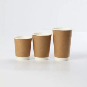 China Takeaway disposable coffee paper cup Custom Logo Printed Disposable Customized Style Packing Color Feature Eco Material supplier