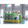 Green Small Football Jumper Inflatable Bounce Soccer Bouncer Slide Combo