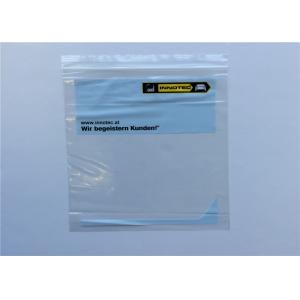 China Durable LDPE Industrial Ziplock Bags , Transparent Small Plastic Ziplock Bags supplier