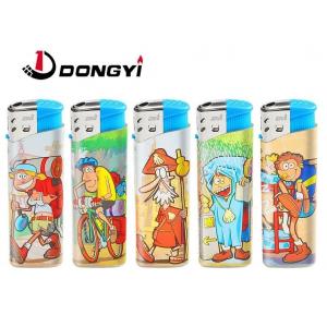 China Customization Plastic Dy-026 Cartoon Figure Label Camping Electronic Gas Lighter supplier