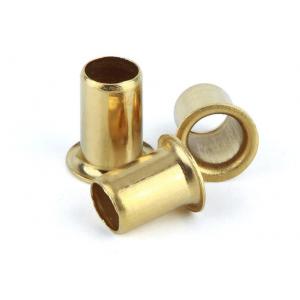 China Zinc Plated Open End Through Hole Hollow Tubular Rivets / Copper Stainless Steel Hollow Rivets supplier