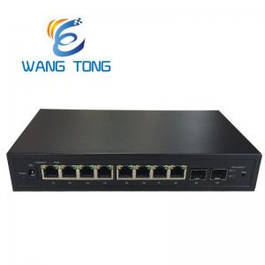 China Network Fiber Optic POE Switch 8GE Lan +2GX SFP Gigabit Ethernet Web SNMP Management supplier