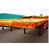 Two Axle Container Semi Trailer 12 Pcs Tire T700 Strong Steel Material