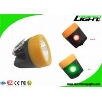 China Light Weight LED Rechargeable Miners Cap Lamp 10000lux Brightness 1 Year Warranty on sale