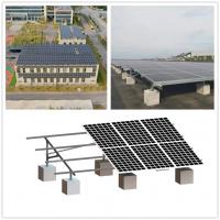 China Q235b AL6005 Flat Roof Solar Mounting System Frameless Or Framed on sale