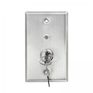 Tamper Proof Momentary Key Switch With 2 Keys Dual Light NO / NC / COM