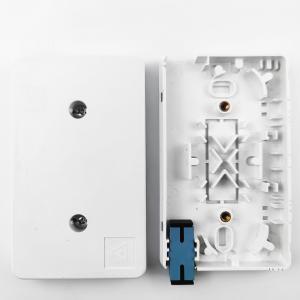 SC UPC Plastic Fiber Optic Faceplate Socket Panel for 2 Cores Indoor FTTH Network Cable
