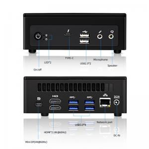 11th Gen CPU Mini Desktop Computer Tiger Lake i71165G7 11th PC RAM DDR4 NVME Display Port