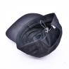 Hight Quality Unstructured 5 Panel Camper Hat Custom Black Printing Nylon Running Cap With Decorative Pockets