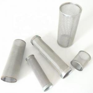 China 25 50 Micron Stainless Steel Filter Tube Strainer Filter Mesh Customizable supplier