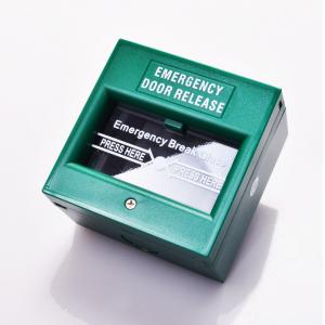 China DPDT White Break Glass Call Point Emergency Exit Push Button With Changeable Glass supplier