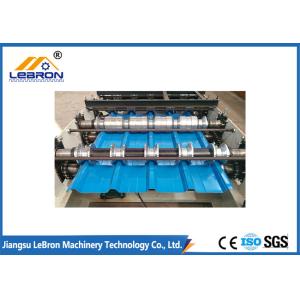 China Blue color 2018 new type Color Steel Tile Roll Forming Machine PLC Control Full Automatic  made in china supplier