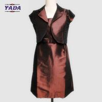 China Ladies autumn fashion top + vest two piece vintage o-neck simple model summer dress for sale on sale
