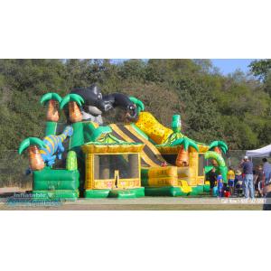 China Giant King Kong Inflatable Combo Childrens Bouncy Castle With Slide on sale