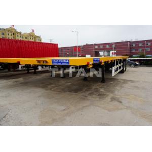 Double axle trailer bogie suspension semi flatbed trailer - TITAN VEHICLE