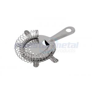 China Custom Stainless Steel Kitchen Tools 4 Prong Hawthorne Cocktail Strainer supplier