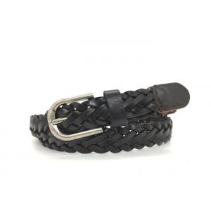 Lady Braided Woven Thin Leather Belt For Jeans Skinny Vintage BRACHI