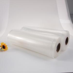 China transparent embossed nylon pe vacuum heat seal bags food saver roll for fruit supplier