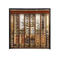 China Luxury Metal Wine Storage Cabinet Temperature Control Refrigerated Wine Rack on sale