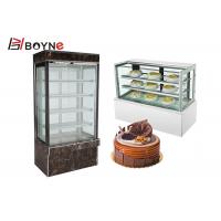 China 6 Layer Vertical Cake Display case Tempered Glass Bakery Chiller Cabinet on sale