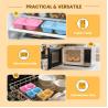China Contenedores de bocadillos reutilizables de silicona con tapas, 3 paquetes de doble / 2 compartimientos Contenedor de caja de bocadillos para salsa de ensalada, contenedores de condimentos con tapas para control de porciones, viajes, picnic wholesale