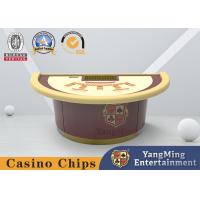 China MDF Board Blackjack Poker Game Chess Table Semi Circular Round Foot on sale