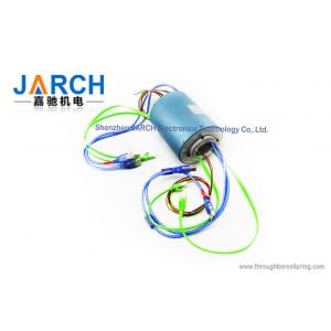 China 500Rpm 2 USB Signal Ethernet Through Bore Slip Ring Size 30mm  2 Channel 1000M supplier